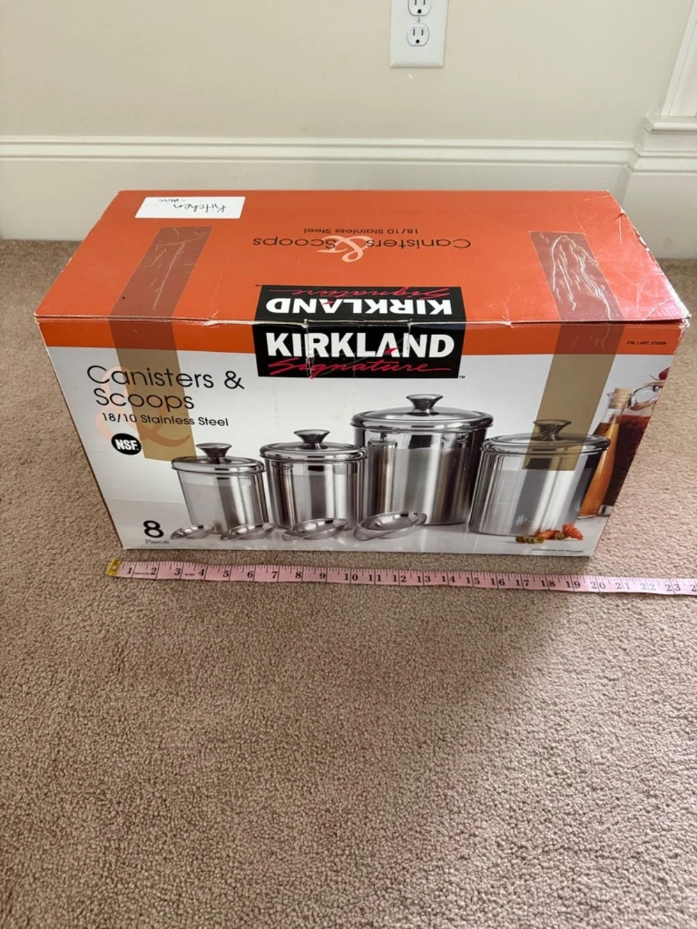 Kirkland Signature Stainless Steel Canister Set - Silver with Clear Lids - Picture 6 of 10